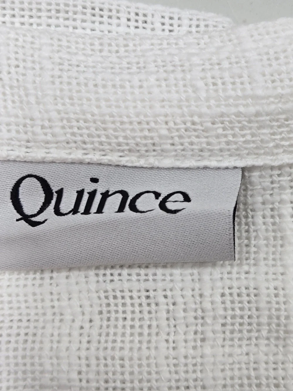 NWT QUINCE Set Of 4 48x96 Cotton Sheer Curtains White 0943